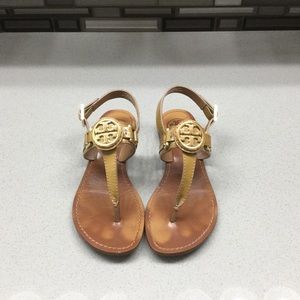 Tory Burch Bryce ankle strap thong sandal sz 5.5